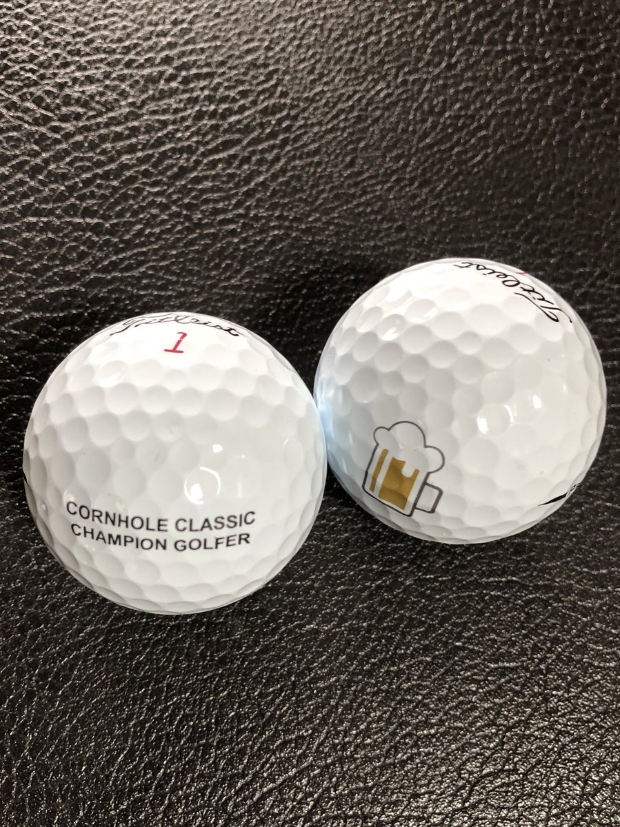 MikeyCornelius's tweet photo. There are some weekend duffers hacking it around a nasty dry field today, but this is what real glory looks like #cornholeclassic #TheOpen2018 #titleist https://t.co/1bERVj9OFq