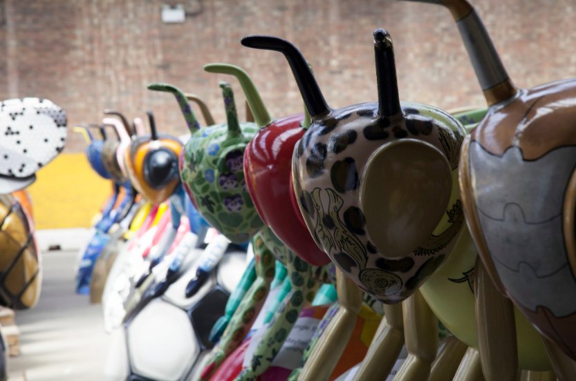 livegreengate's tweet photo. We're buzzing to see the @beeinthecitymcr bees land today! Bee sculptures are being placed all over Manchester this summer in support of @mcr_charity - head out and find your favourite sculpture! #greengatelife #manchester https://t.co/mViGYZfeeH