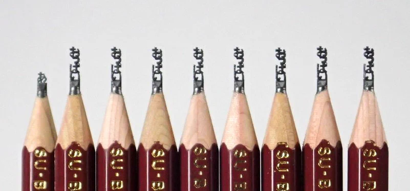 「B」なのに「H」ｗ鉛筆の芯の先を「おっぱい」の文字に削る人ｗｗｗ