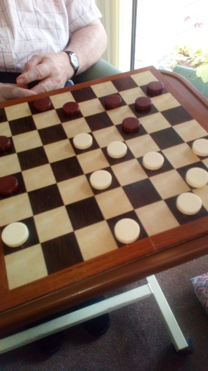 mg_homes's tweet photo. #residents enjoying #mentalstimulation with a #competitive game of #drafts. #fun #boardgames #tunbridgewells #carehome #care https://t.co/5Vgd9X8T9S