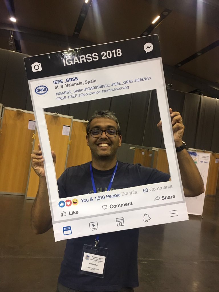 IEEE_GRSS's tweet photo. Hey everyone! Come to IEEE GRSS booth and enjoy the #IGARSS18VLC selfie frame #IGARSS_Selfie @GRSSTURKEY @igarss18vlc. https://t.co/SEudsOqX7e