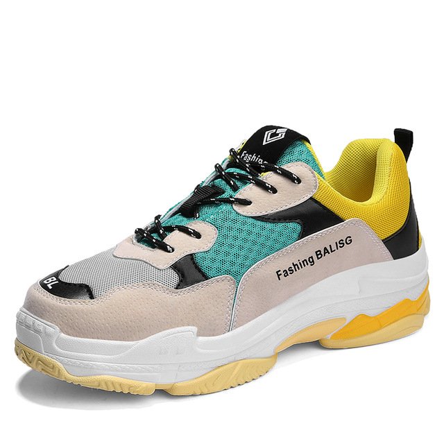BALENCiAGA TRiPLE S YELLOW RED BLACK FROM