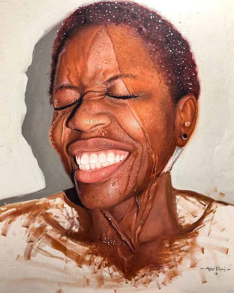 Can we please retweet the hell out of Nigerian painter Ayogu Kingsley (@ayoguking) work. Jeez!