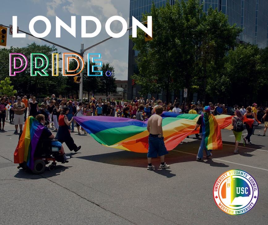 July is Pride Month in London! 

It’s important to reflect on LGBTQ2+ history during this time, and to recognize the bravery of queer individuals. This month, we’ll be sharing a few posts to highlight the history of local LGBTQ2+ activism! 

#westernupride #pride2018 #HappyPride