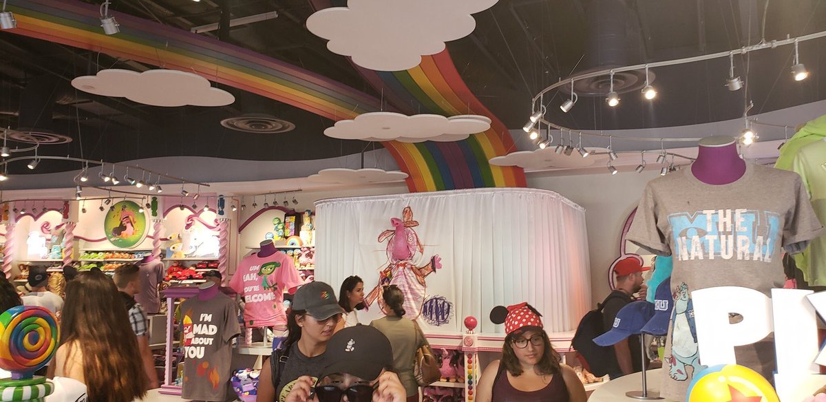 cabel's tweet image. And nothing is sadder than Disney “value engineering” something into submission. Today, “Bing Bong’s Sweet Stuff” opened, sells NO CANDY, is a pale shadow of its concept art, and the Bing Bong static figure wasn’t ready so Bing Bong’s Ding Dong is pokin’ through a sheet. Help