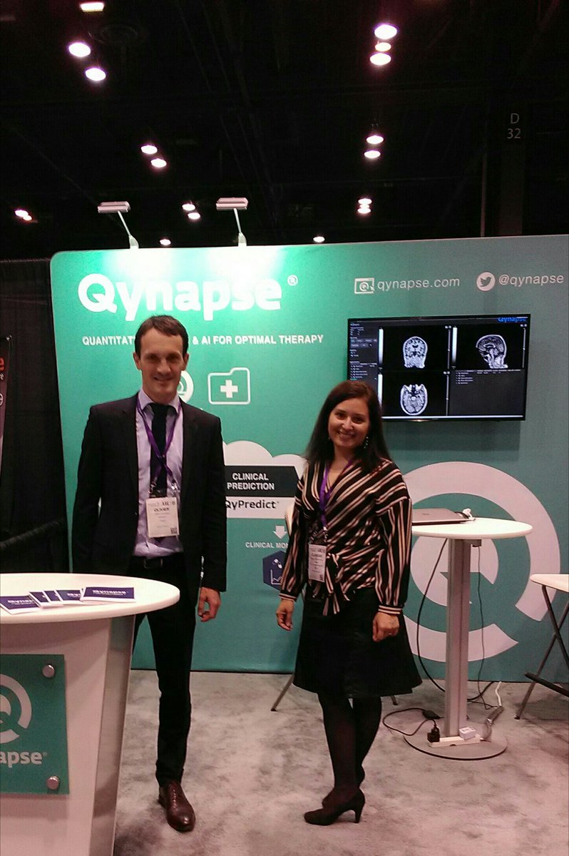 QYNAPSE's tweet photo. Day 1 at #AAIC18 #Chicago
Visit us at booth 426A to learn about #QyScore and #QyPredict for #Alzheimers
#AI #MachineLearning #MRI #biomarkers https://t.co/yLeRBsND7d