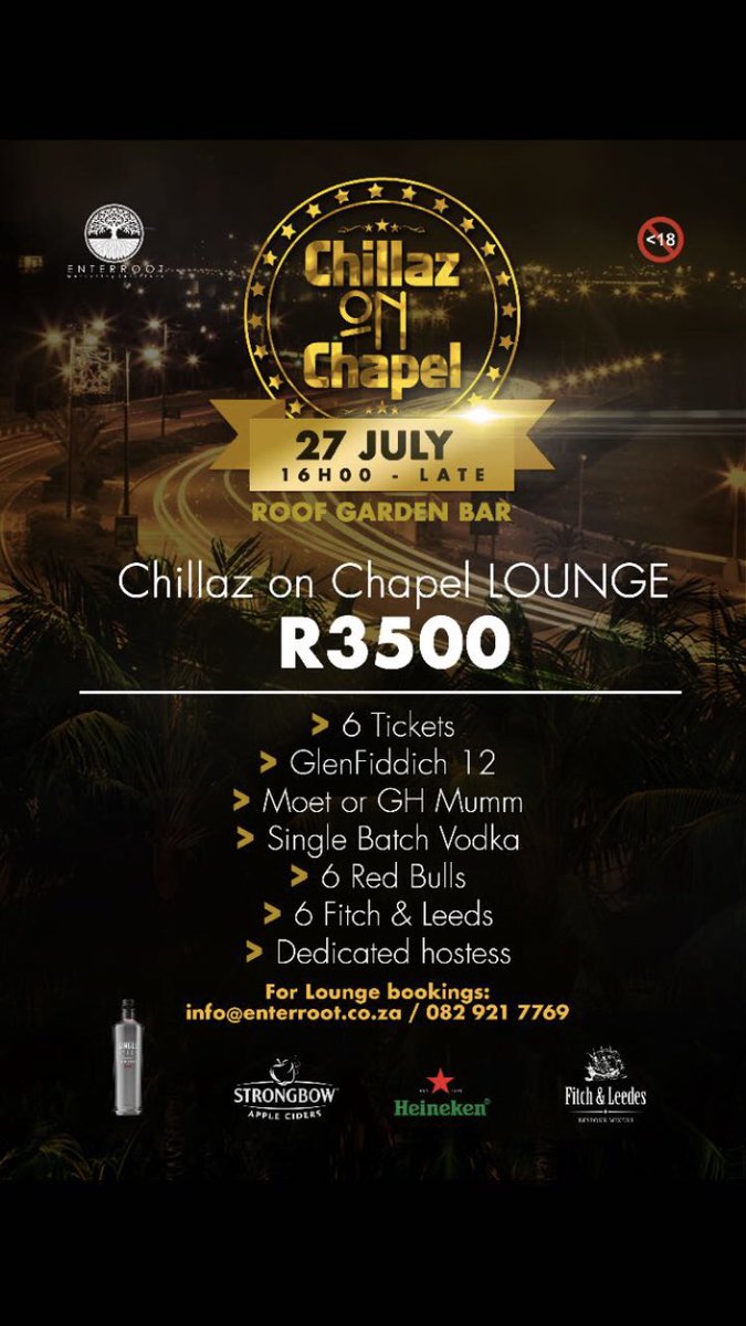 lebo_gora's tweet photo. So it’s #ChillazOnChapel week with @MsCosmoDJ &amp; @LuloCafe 🍾🥂
We back to make more memories 🕺🏾💃🏽

Have you got your ticket? 
Have you booked your lounge? https://t.co/7jlnoF62r3
