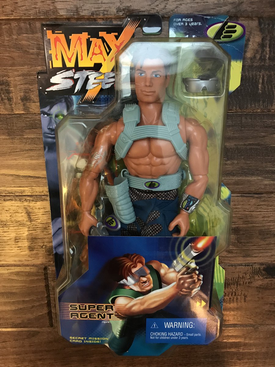 TBTheClockToys's tweet photo. (2) 1999 (Mattel) "MAX STEEL" Action Figures just added to store. #Mattel #MaxSteel #SuperAgent #SecretMission #LaserPistol #WeaponsHarness #BioLinkCommunicator #SpySunglasses #Psycho #CrushingClaw #SecretMask #ActionFigure https://t.co/BiTYuTo6Cx