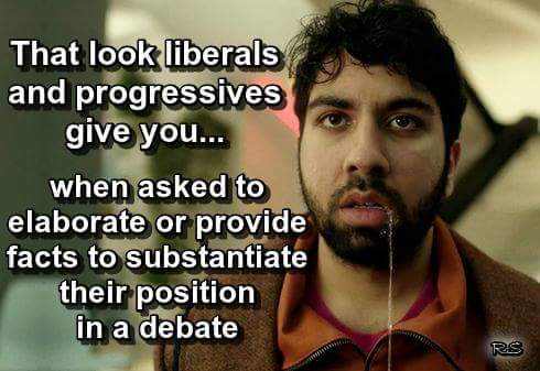 OneMoreTime64's tweet image. That look liberals and progressives give you when asked to elaborate or provide facts to substantiate their position in a debate.

#LiberalsAndProgressivesAreWillfullyIgnorant #MinimallyExceptional #IntellectuallyDishonest  #BluePillStuff #WalkAway