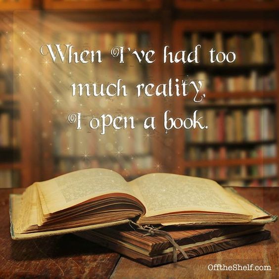 goodreads's tweet image. Reality can be tough. You deserve some reading time. bit.ly/2Lgipcr