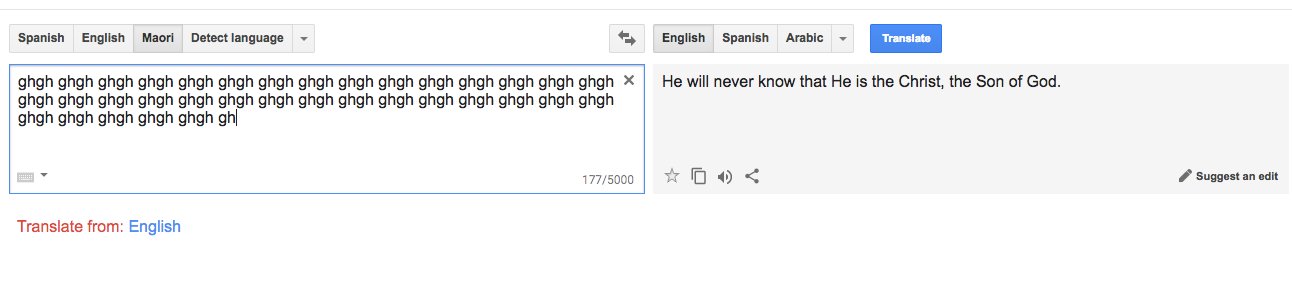 Google bad? still is so translate why ELI5: Why