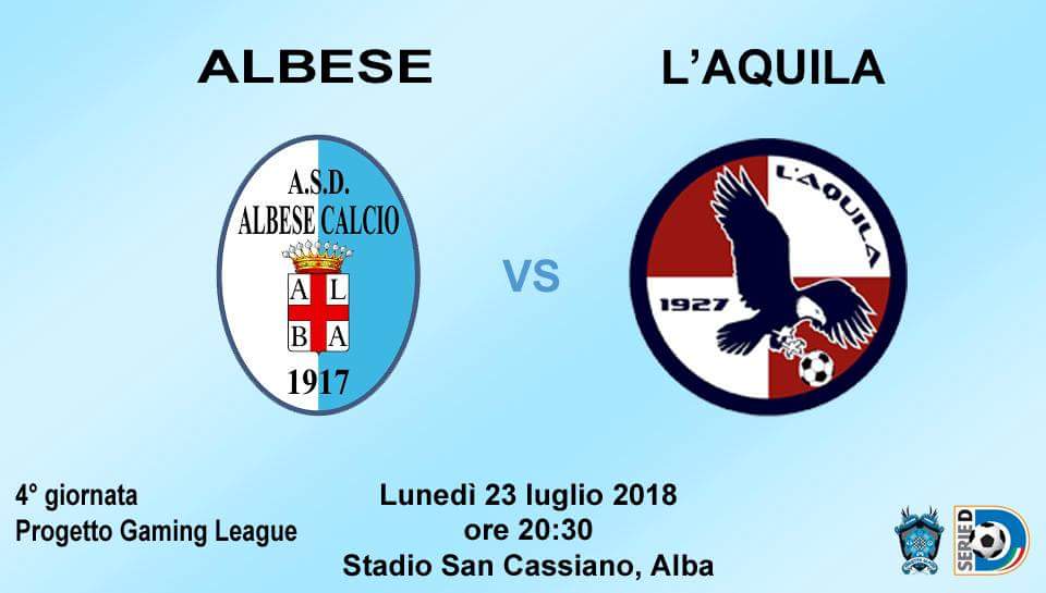 laquilacalciofm's tweet photo. ⚽ #Albese 🆚 @laquilacalciofm
🏟️ San Cassiano
📍 Alba
⏱️ 20:30
📆 23 luglio 2018
🏆 Progetto Gaming League, 4° giornata
#SerieD #forzalaquila #ilcapoluogo #progettogaming #pg #footballmanager 💻⚽ https://t.co/1VLpMnNzNB