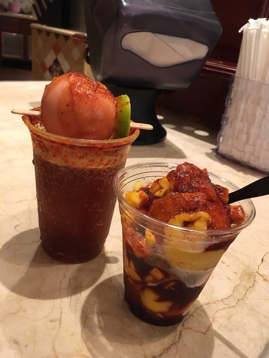 oohsooyum's tweet image. i couldn’t decide what i wanted so i got both a mich-helado and a mangonada 🤷🏻‍♀️ #fatkidproblems