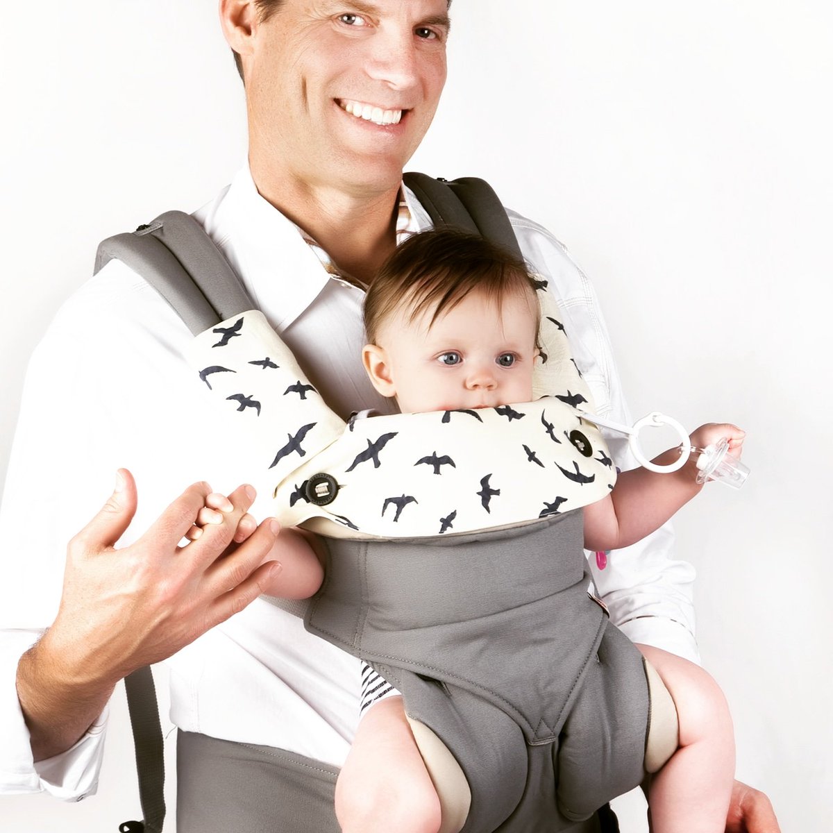 Cotton Ergo Teething Pad w// Organic Kun Filled Bamboo Fibers Drool Pads for