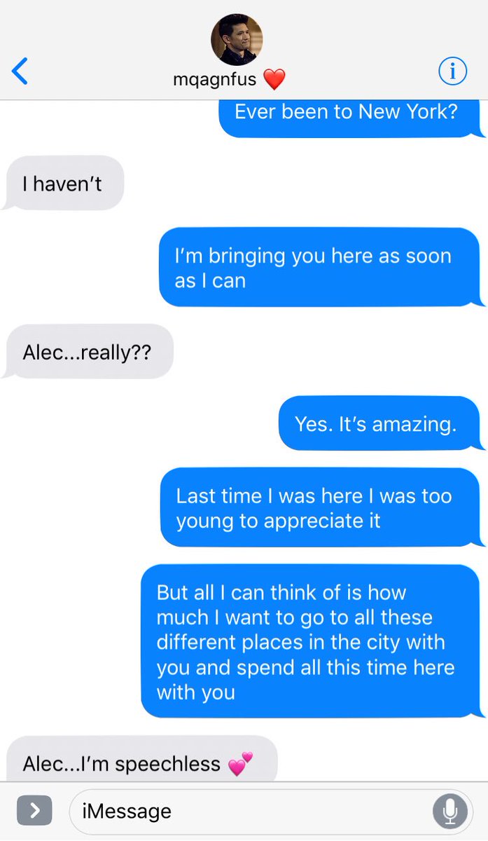 28. One thing is unrelenting in this au: Alec’s refusal to change Magnus’ name in his phone from when he drunkenly typed it in weeks before