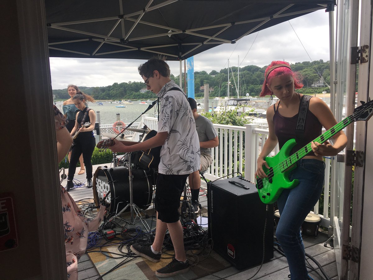 SORPortJeff's tweet photo. The School of Rock Port Jefferson house band is rocking the Mt Sinai Yacht club! Stop by if you want to hear some awesome music! https://t.co/qcA6gMUz5C