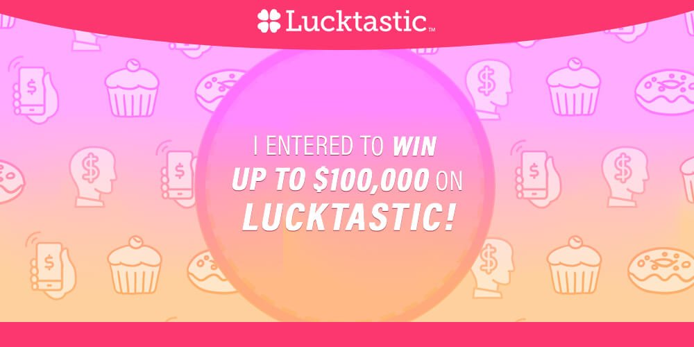 tinkerlicious's tweet image. Lucktastic is giving away huge cash prize! lucktastic.com/twShareFunnel