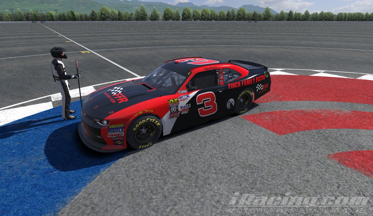 Jak3FinchRCR's tweet photo. Bored. So I threw together a Xfinity car for my @iRacing official series stuff. Added a little @austindillon3 #3olfpack #BarnLife to show my support. Gonna work on a truck next. @justvoss https://t.co/WzP1KqsdPG