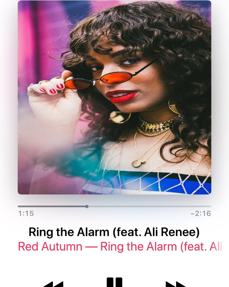 yupitsred's tweet photo. Ring the alarm is on apple music feat my homie @official_alirenee please bump it loud and share ❤❤. #redautumn #red #applemusic #itunes #femalerapper #HipHop https://t.co/BULPGChaSN
