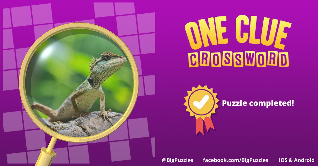 _White_Crane's tweet photo. I completed a puzzle in One Clue Crossword. Play now for free!
https://t.co/BHJomSdljt #OneClueCrossword https://t.co/tdbhTd1qUE