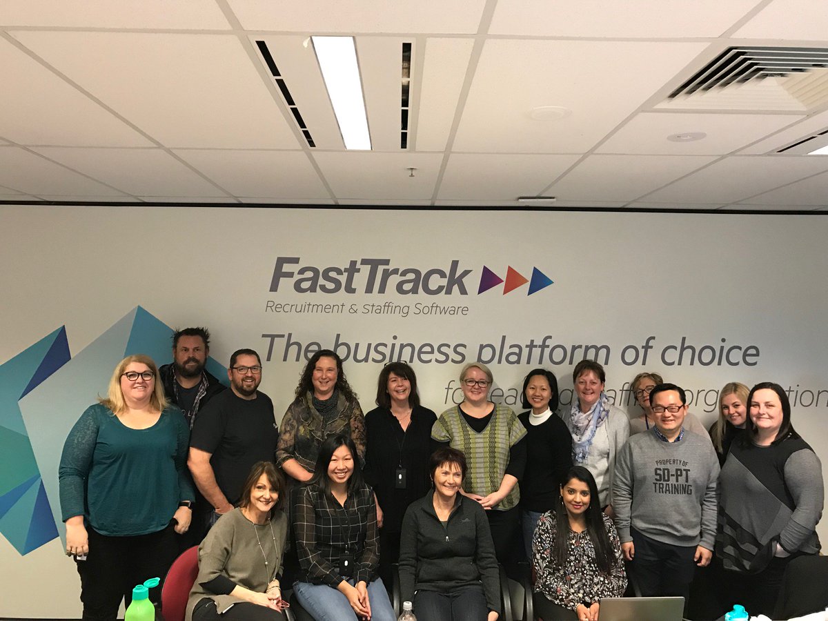 FastTrack_360's tweet photo. What's this? The Professional Services team are all together in the same place! In the last 36 months, they've been scattered across Australia and New Zealand implementing 150 enterprise projects. #fasttrack360 https://t.co/1X0mDZcADb