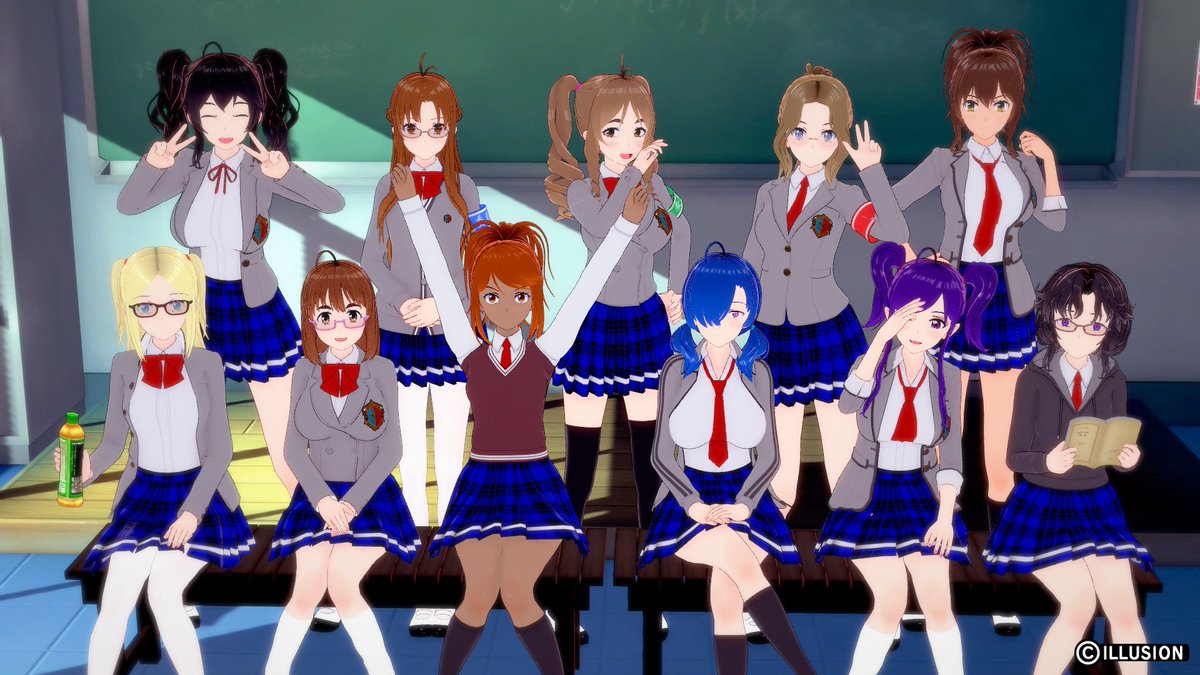 Jinxed_K's tweet photo. 暇な時にコツコツとキャラ作り、現在３～４０人くらいいるかな？
ロリ担当の一年、バラエティーな二年、セクシー担当の三年から特にお気に入りの娘たち、TRPGなどで使っていたオリキャラです

スタジオは使いこなせる日が来るのだろうか・・・
#コイカツ https://t.co/XixQMDq1R6