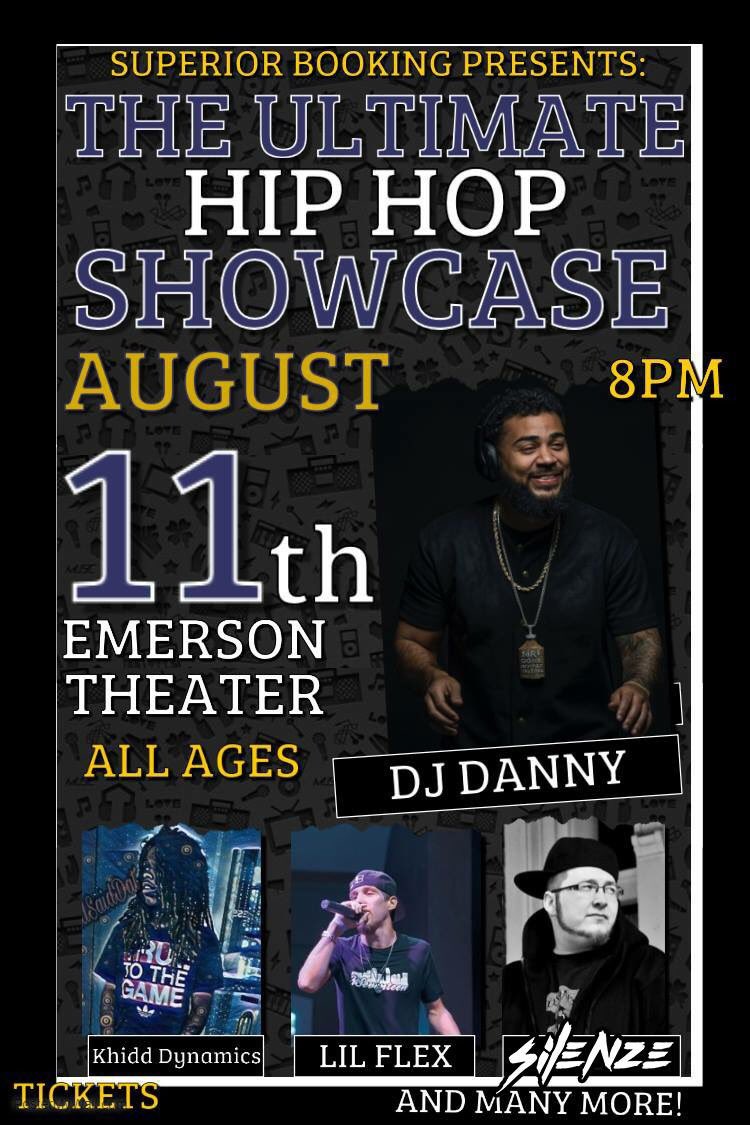 SILENZE's tweet photo. #Aug11 I will be performing LIVE at the @EmersonTheater with #khiddsaiddat317, @LilFlex_317 &amp; #djdanny #indyrap #indyhiphop #indianapolis #indiana #naprap #naptown #nappycity https://t.co/RgRnAgOUDv
