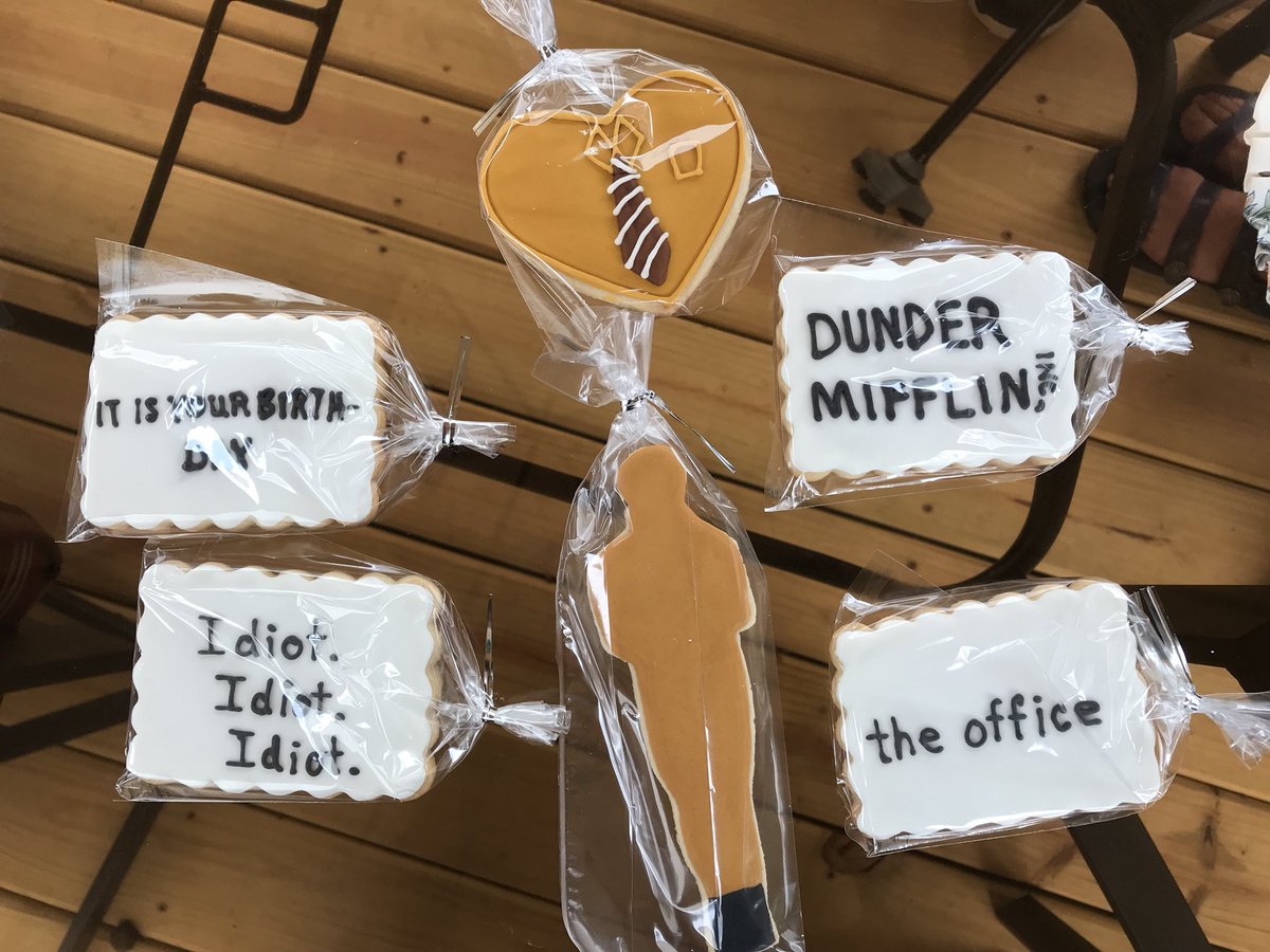 speedyturdle's tweet photo. #TheOffice ended 5 years. My 17 yr old discovered the show, became obsessed and had an Office themed birthday party. The baby is dressed as #JimHalpert’s 3-hole punch paper Halloween costume. @theofficenbc https://t.co/lnsYrlSnb4