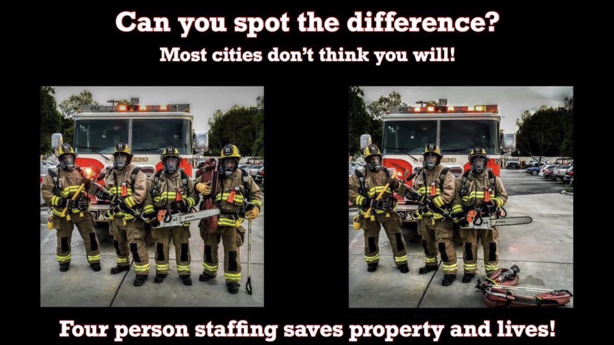 PPFFLocal2421's tweet image. It is an easy thing to spot! Staffing Saves Lives!!!