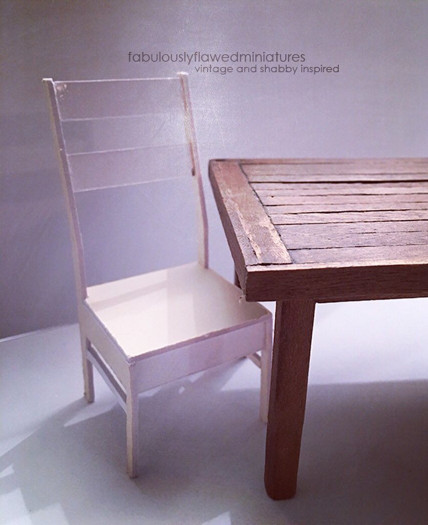 fabflawedmini's tweet image. Working on chairs for the great farm tables.