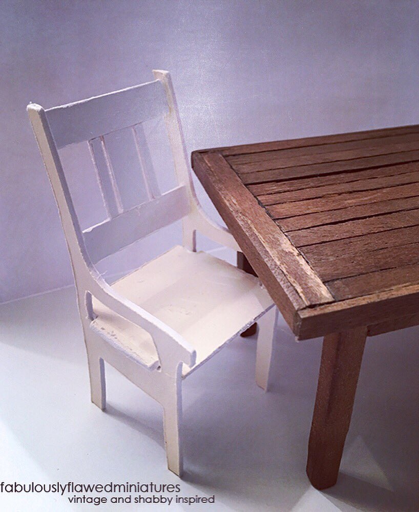 fabflawedmini's tweet image. Working on chairs for the great farm tables.