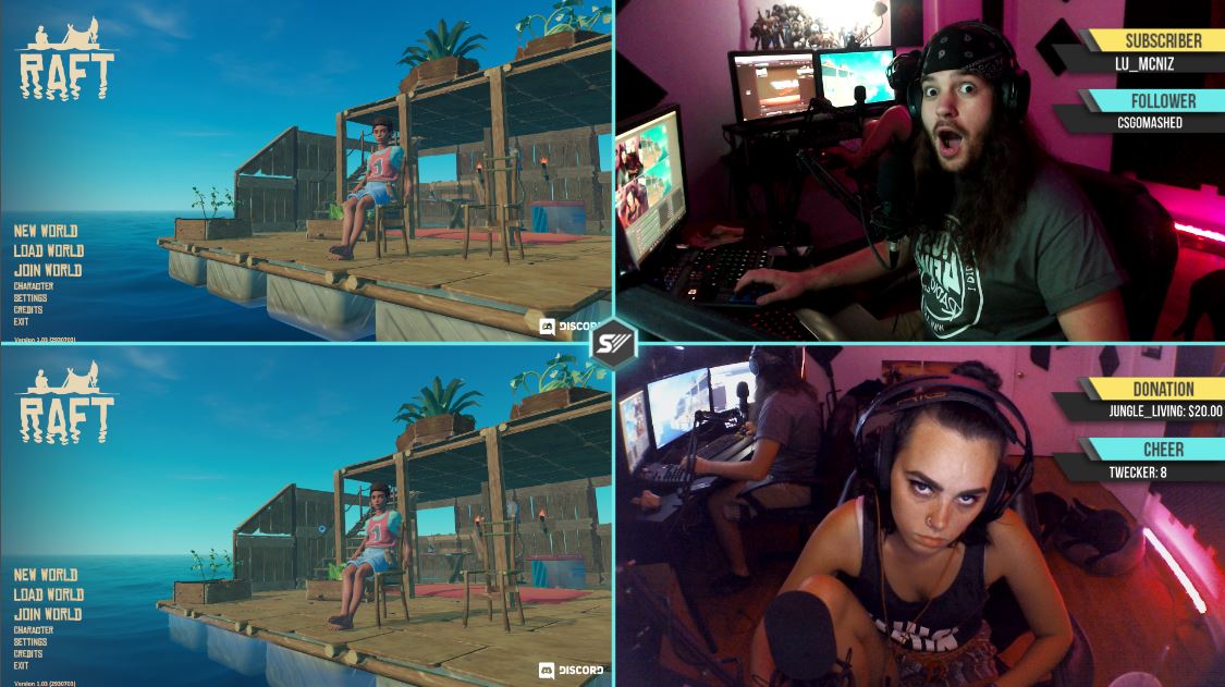 SlarxyTV's tweet photo. Whoops I accidentally hit "Go live"
https://t.co/yzQRqBIgdy #couplestreamers #twitchcouples #couplesoftwitch #couplesofyoutube #gamercouples #raft #streamercouples https://t.co/HW4MWmws6R