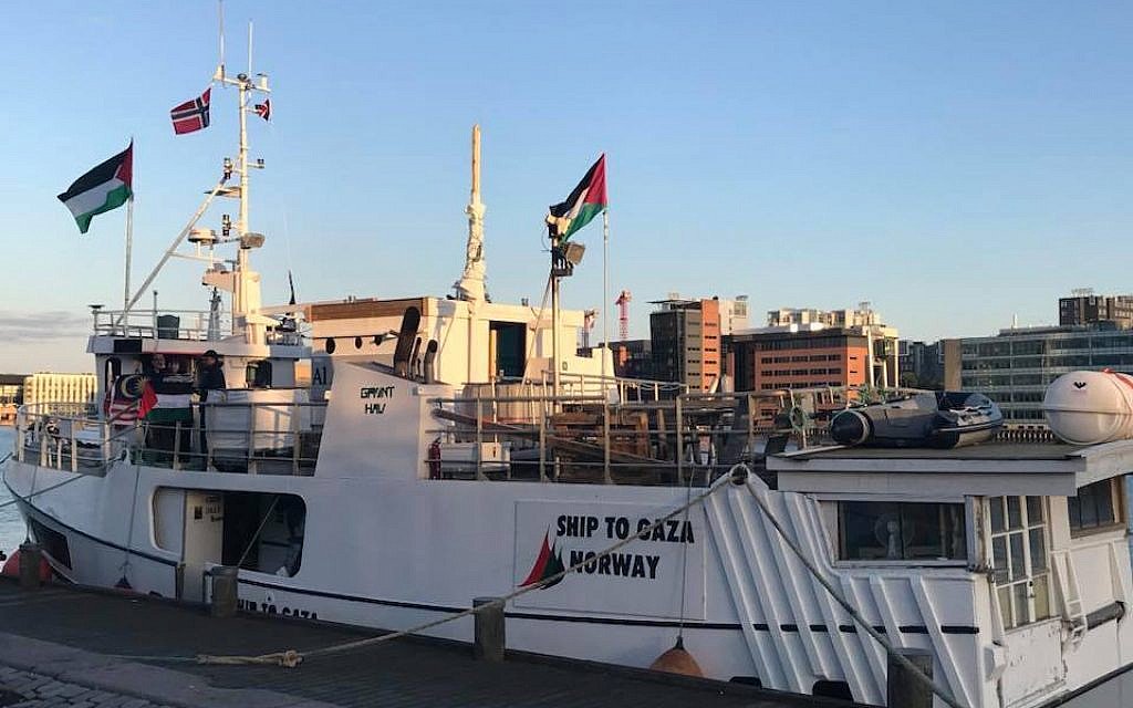 TimesofIsrael's tweet photo. New flotilla set to leave Palmero in bid to break blockade on Gaza https://t.co/qsUgiedoWk https://t.co/JIiDDquLgb