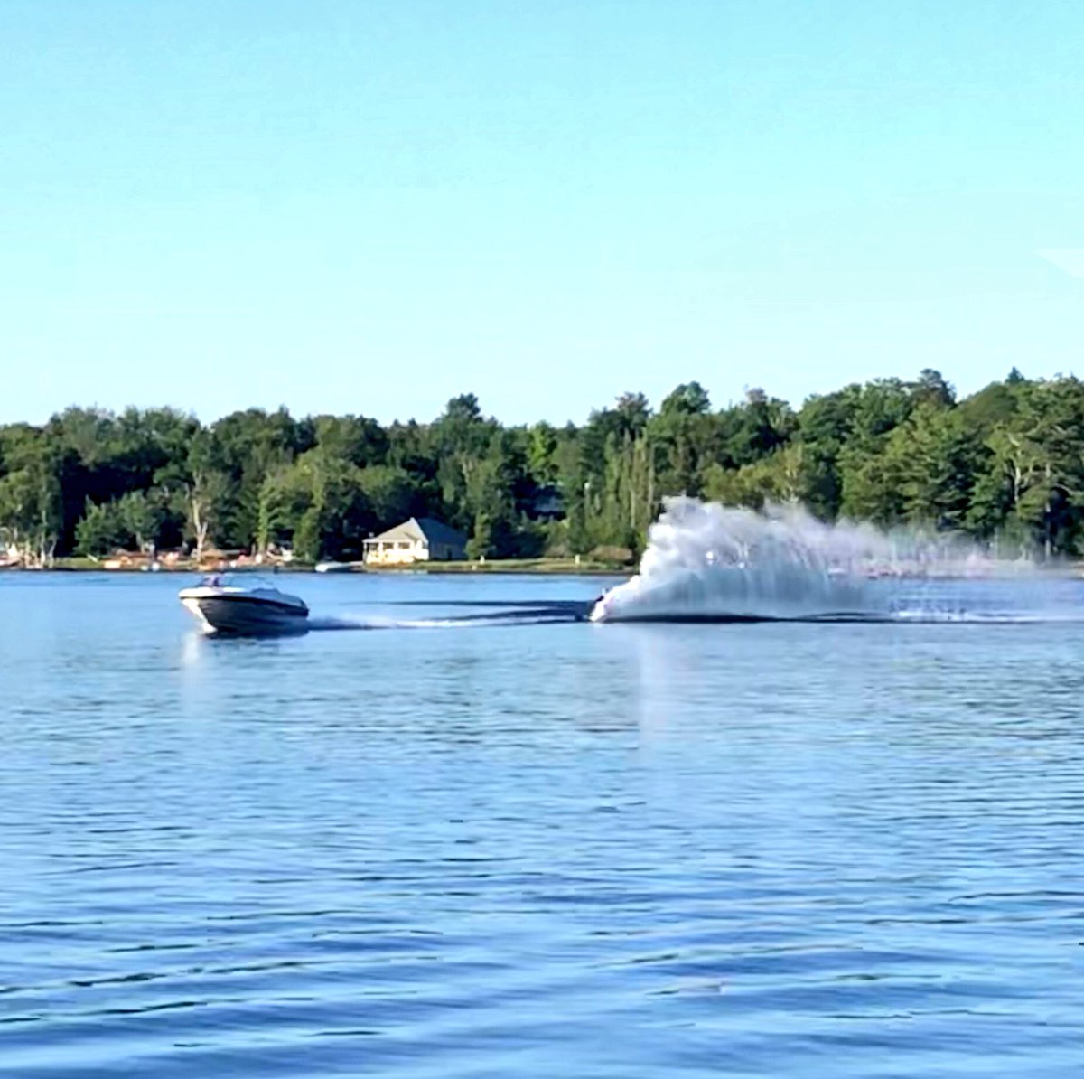 CalvinMilbury's tweet photo. It was a spectacular weekend for slalom waterskiing at Davidson Lake! #summerfun #davidsonlake #nb https://t.co/47XrUKvxvb