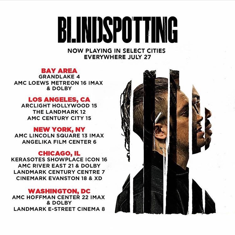 Oaklandish's tweet photo. If you’re in the Bay, LA, NYC, CHI, DC: go see @Blindspotting TODAY so that the film can expand to more theaters next weekend. Yes, it will make you anxious &amp; jittery. But more importantly, it will make you think: about privilege, identity &amp; the future of your loved ones https://t.co/mFkqE2YoNi