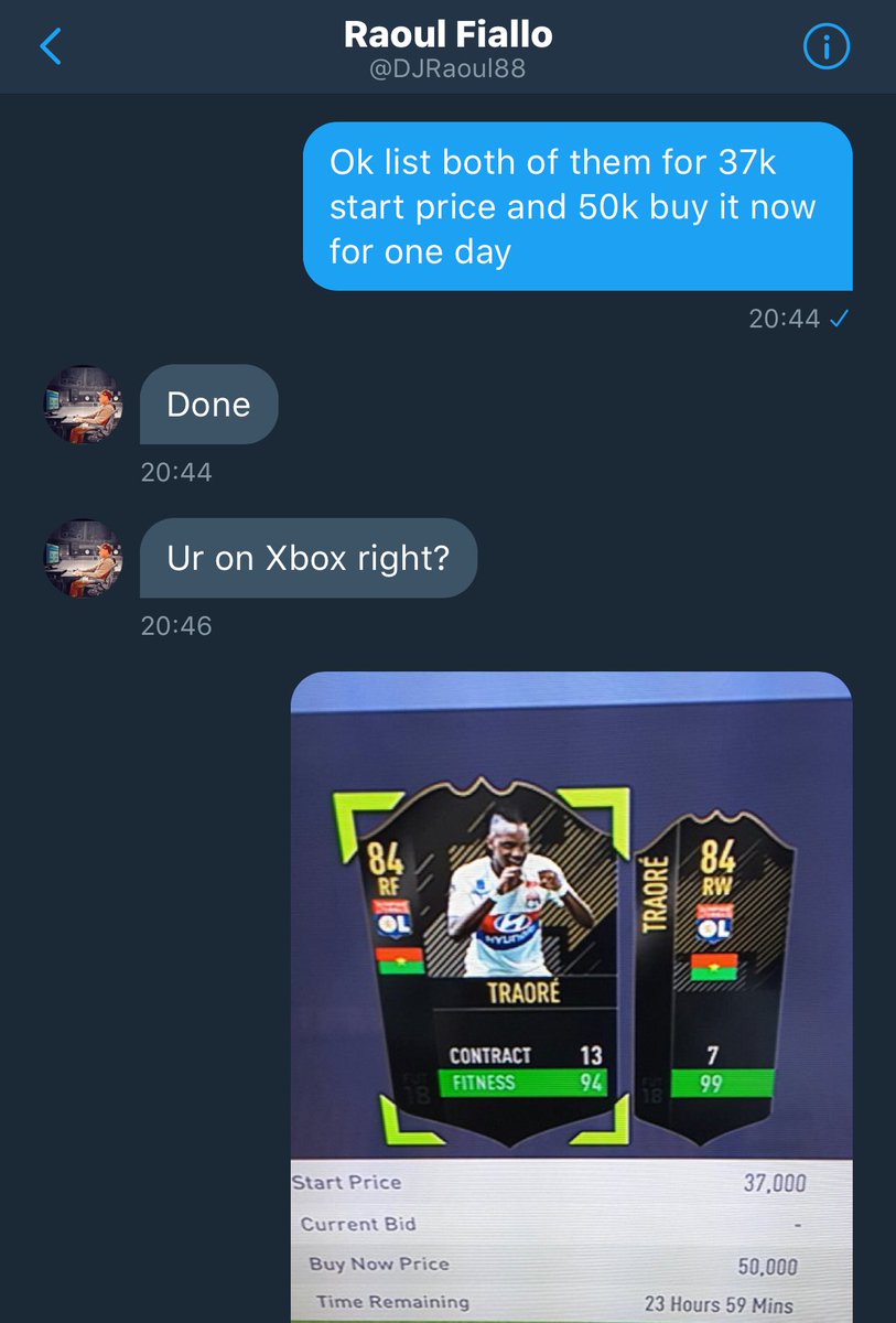 TheMachieMan's tweet photo. 100k sold to @DJRaoul88 ✅                  DM me if you want any fifa 18 ultimate team coins 100% legit as pictures show                                                             All EA tax covered https://t.co/BRThPRi77s