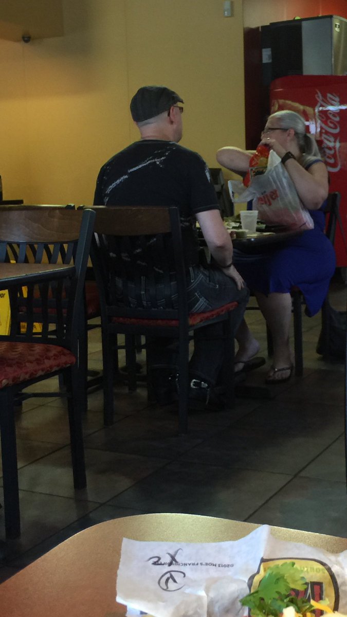 mpgale's tweet photo. Brought their own chips to Moe's. Savage level 100. https://t.co/Fy8KmNmuKL