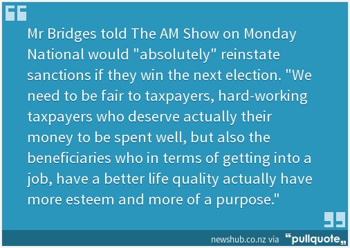 MariaSherwood2's tweet photo. Mr 'Hard Man'
Sanctions motivate beneficiaries to get jobs - Simon Bridges | Newshub https://t.co/650tBtxxOz https://t.co/JL1bo02ZB3