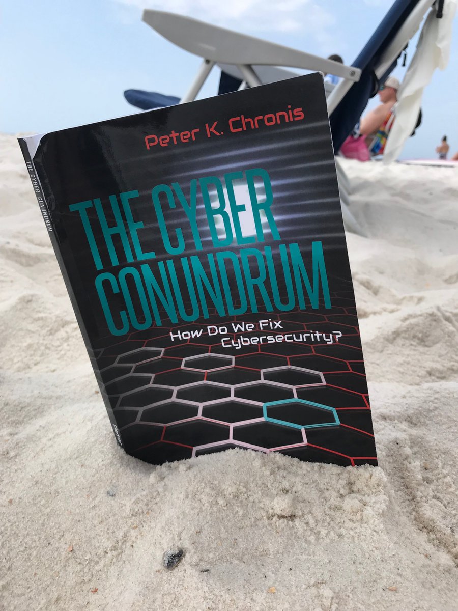 chronis's tweet image. Not sure what to read at the beach this summer?  A very good friend and fan of the book sent me this picture to share with you as inspiration.  #TheCyberConundrum

thecyberconundrum.com