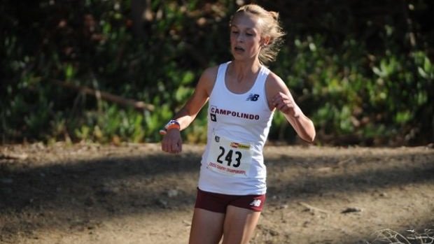 MileSplitWest's tweet photo. The Campolindo girls are the leadoff team in the #CountdownToXC. If you thought the Cougars would be down and out after graduating several strong runners, think again. @CAMPOTRACKANDXC https://t.co/QKxcPFvwaf
