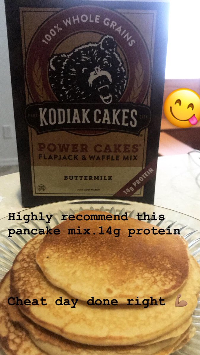 AddyL_5's tweet photo. One of the best pancake mixes I’ve had! And it has at least 14g of protein! @KodiakCakes https://t.co/YJqovpqsM3