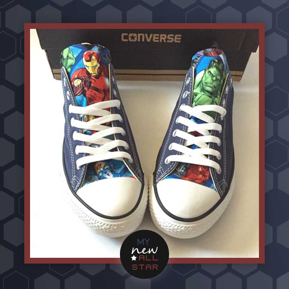 220818 
     
                  ¶|#MyNewAllStar 

Bueno hoy recibí él pequeño regalo de converse y debo decir que me emocione mucho porque afortunadamente a mi me llegaron mis tenis de los avengers, definitivamente estoy feliz de estar en este gran equipo.