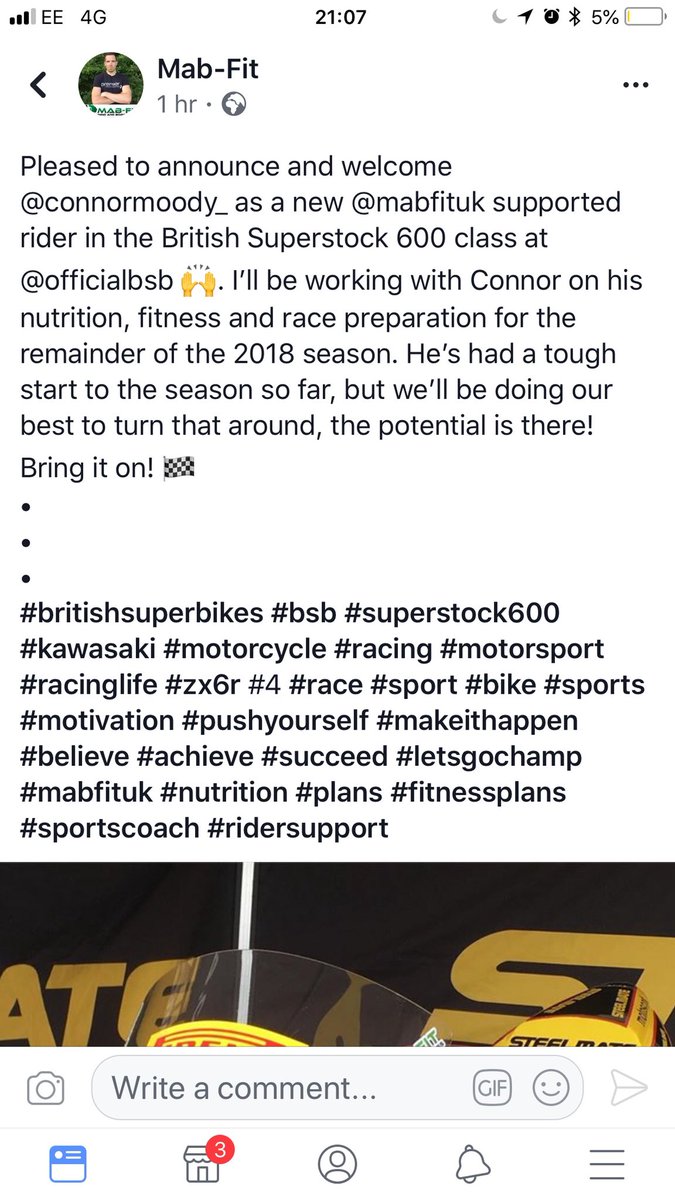 moodyracing4's tweet photo. Looking forward to joining the Mab-fit gang 💪🏽 https://t.co/qCzCcgLdN7