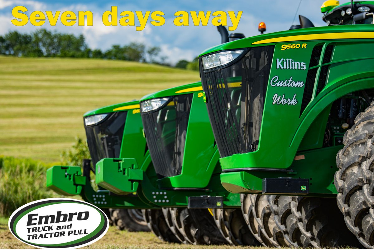 EmbroPull's tweet photo. One week away! #fullpull18
Don't forget to give us a RT for a chance to win a prize pack! Winner announced tomorrow! https://t.co/odkgYRW2HZ