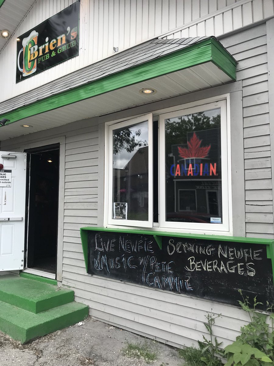 lori_will_newf's tweet photo. O’Briens Pub and Grub! Where your NL experience comes to life! Newfoundland Pride!  #explorenl #explorenewfoundland #enjoynl #tournl #nl #newfoundland #cornerbrook #adventure #tournewfoundland #screechins #newfiepride #enjoynewfoundland #experienceNL #O’Briens https://t.co/8O7S4CuxqU
