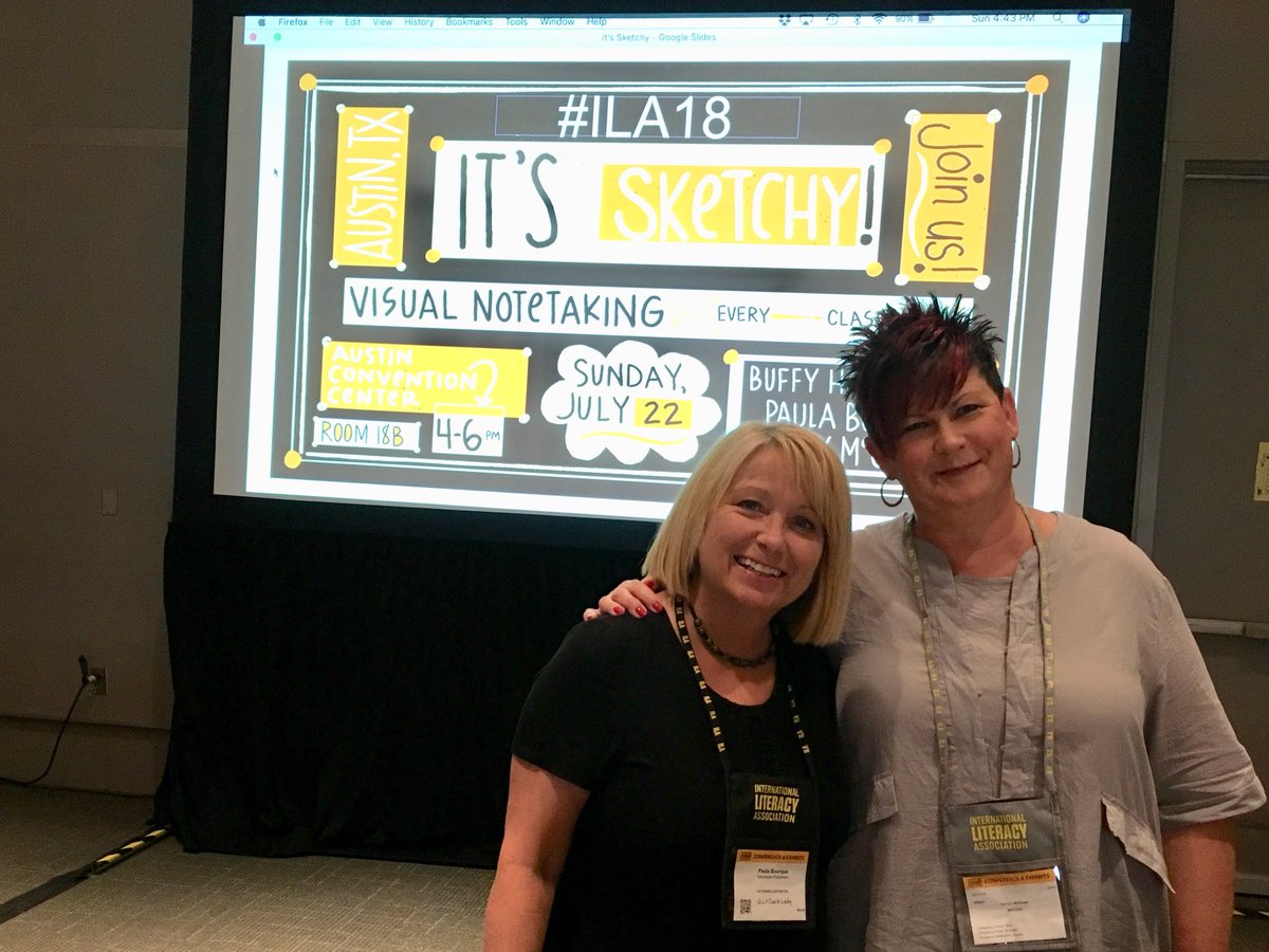 Ready to Get Sketchy with @TannyMcG at #ILA18 #ILA2018 #readsketchthink