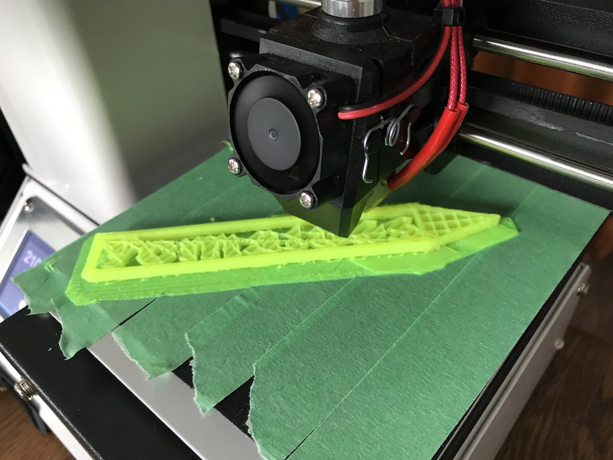 Lkennedy37's tweet photo. 1st plant marker attempt, 2nd is already an improvement Fiddling with setttings, troubleshooting filament additions, writing down steps that worked Getting closer to knowing what I'm doing with @TILTHRCE #makercart 3-D printer #MakingForAPurpose https://t.co/4grW8RaYyM