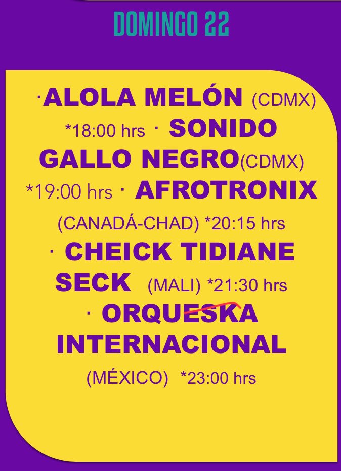 Hoy <a href="/sonidogayonegro/">Sonido Gallo Negro</a> en el <a href="/ollinkanfest/">Festival Ollin Kan Oficial</a> a las 7 inicia el show. Entrada gratuita y libre