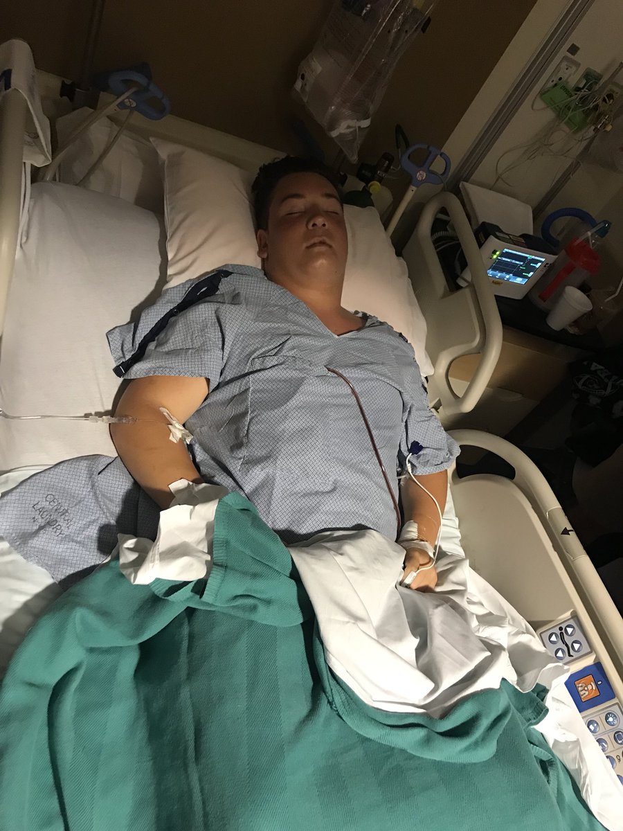 bubbanielsen6's tweet photo. r teammate broke his spine this past weekend in a four wheeler accident and is a huge fan of yours. He’s the happiest kid we know and never seen him this low because he may never be able to play again. It would mean a lot if you could come say hi and cheer him up @spidadmitchell https://t.co/66CAl7Uagg