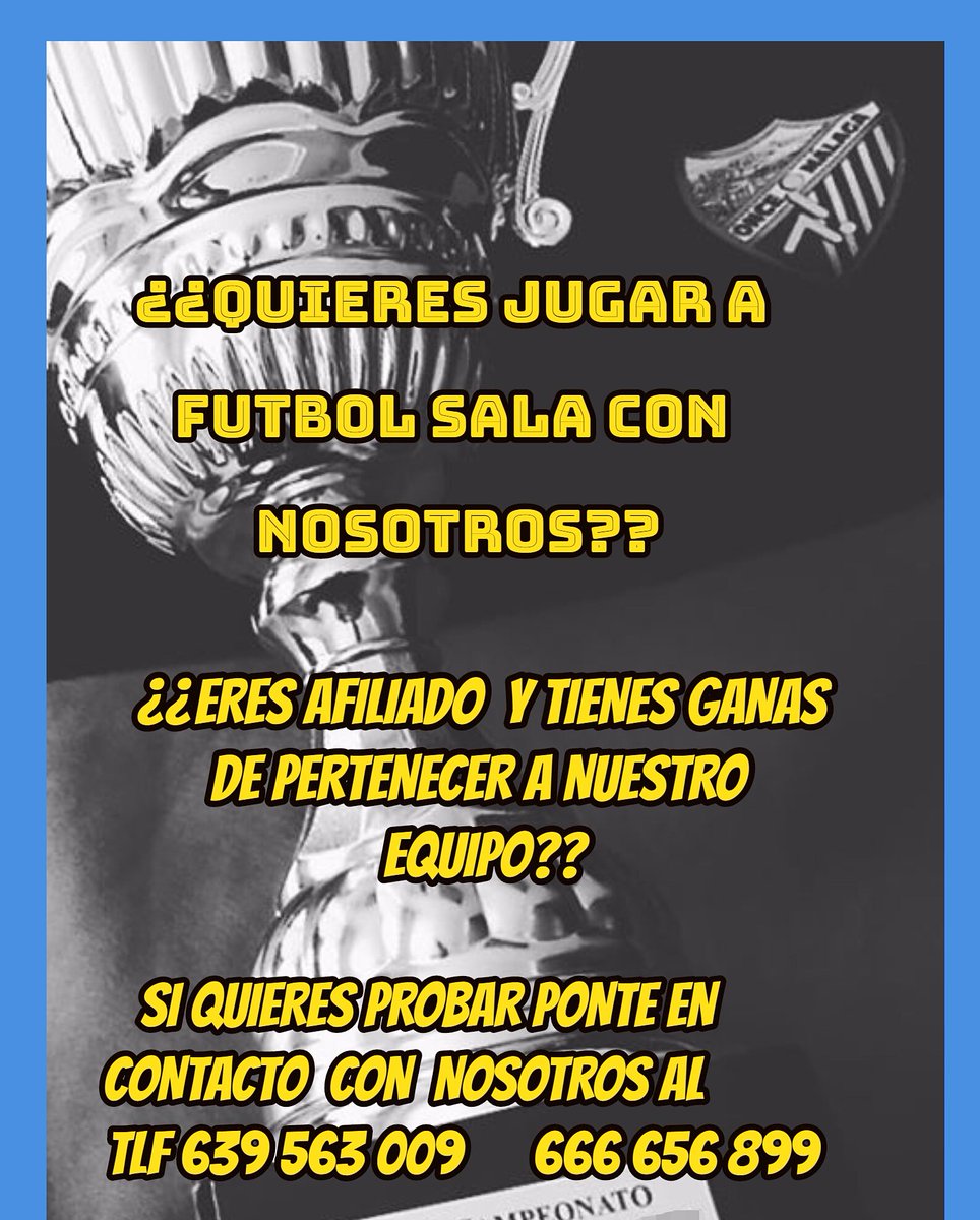 onceMALAGA_FS's tweet photo. @RadioMarcaMLG @JuanjeFernandez @SuarezRMARCA  @EnriqueOrtizU 
@Dany_Fernandez_  @AntonioyHeredia @CarlosHernando_ @EStecchini @SEFutbolCiegos @LaBombonera_MCF @DeportesCopeMLG @desmarquemalaga @RFAFMalaga  @eliasbendodo compartir por una buena causa #tambienpodemosjugar https://t.co/wwseF4xoXR